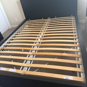 Black Wooden Bed Frame